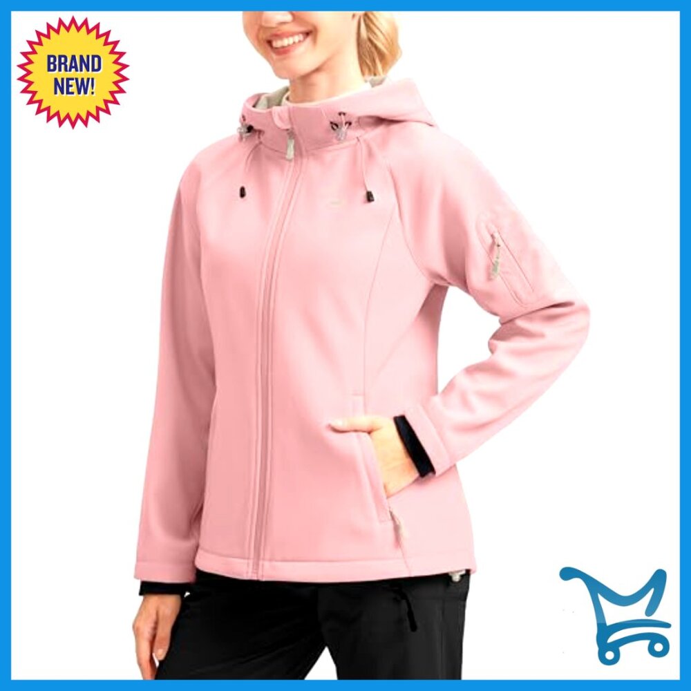 Fleece Lined Softshell Jacket Windproof Waterproo… - image 2